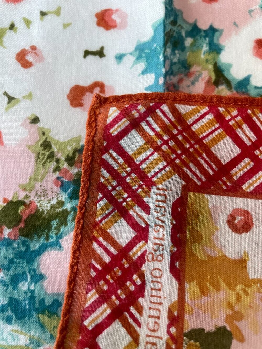 Vintage Valentino Garavani Floral Cotton Scarf - Picture 5 of 14